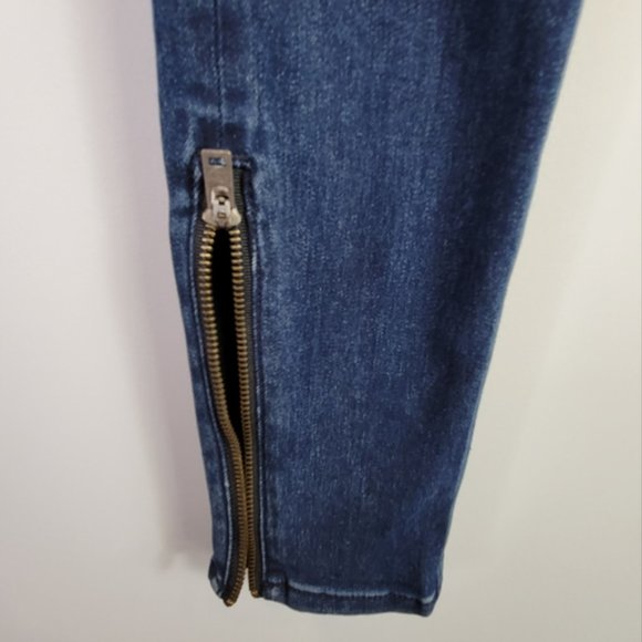 Rag & Bone Exposed Zipper Mid-rise Skinny Jeans Ankle Zip 27 - Picture 9 of 10